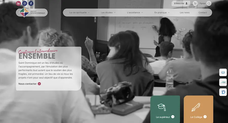 Refonte site internet Institut Saint Dominique Pau