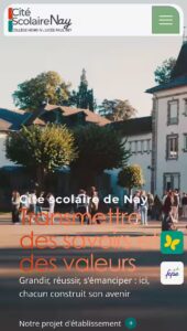 Refonte du site internet de la Cité Scolaire de Nay