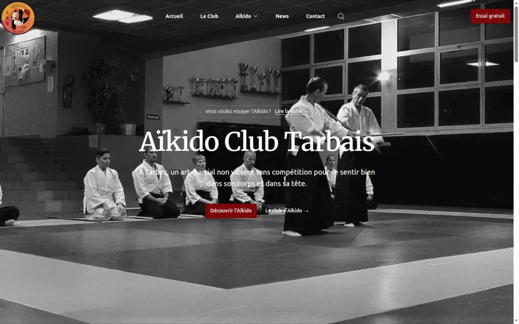 Refonte du site de l&rsquo;Aïkido Club Tarbais, de Divi à WordPress